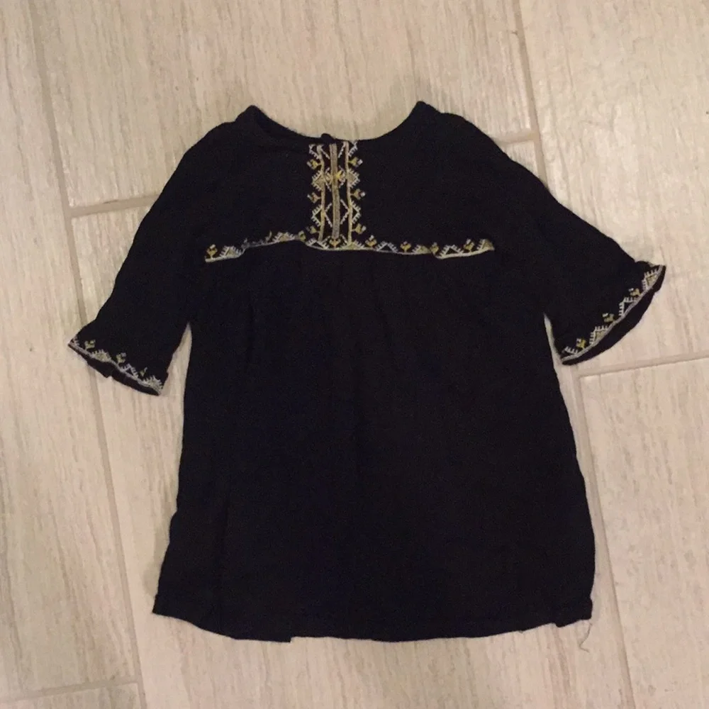 ✮FREE✮ 🌾Boho Old navy 18-24m black embroidered dress